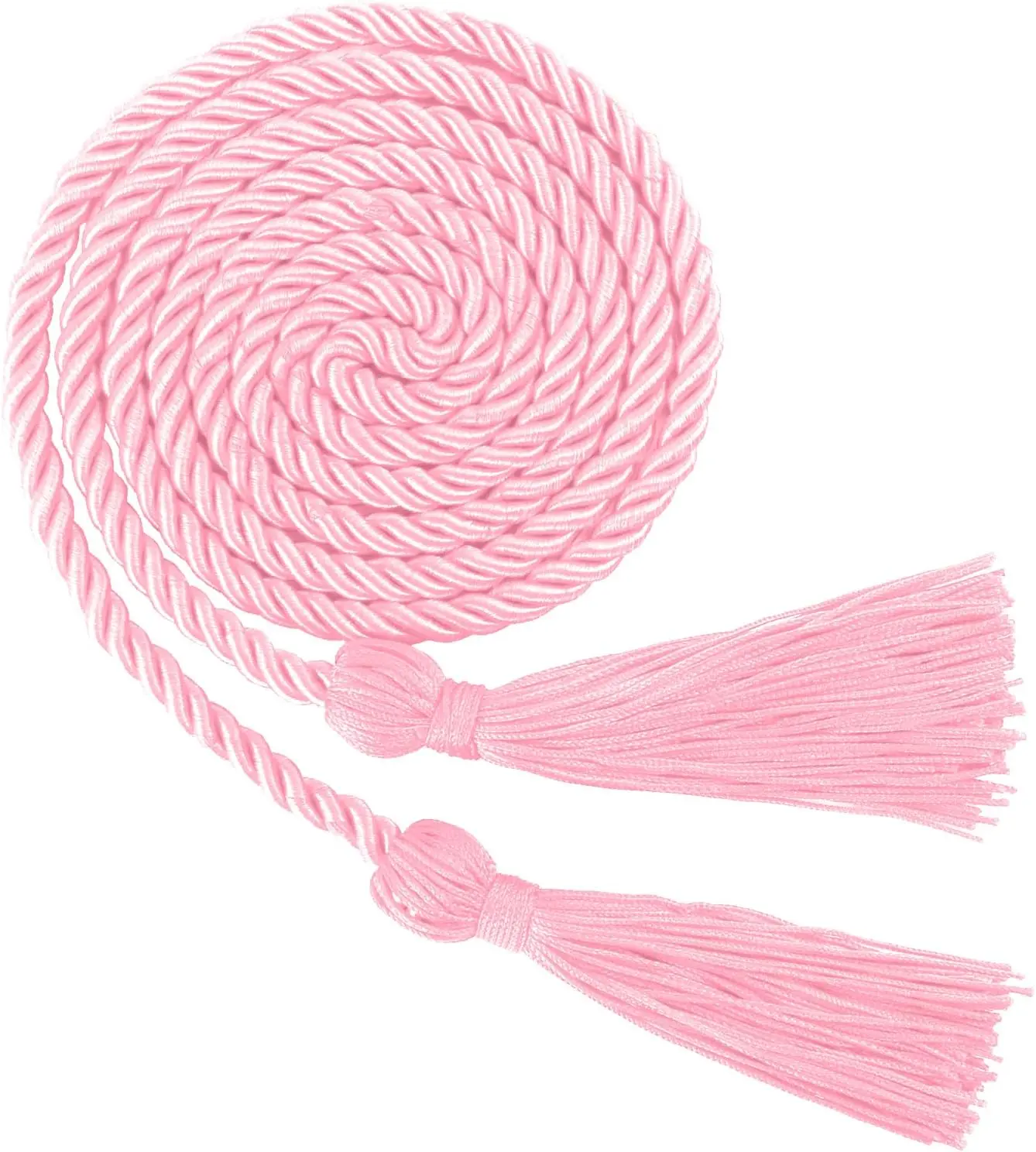Pink Graduation Honor Cords with Tassels, 67" Long Ropes for 2026 Students, Trim & Embellishment Cords for Ceremonies & Party Decorations