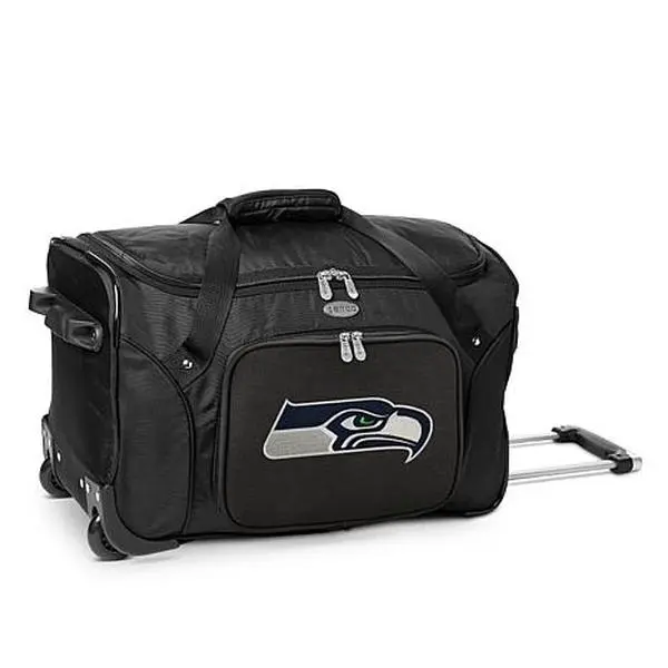 Football Fan Shop Officially Licensed NFL Seattle Seahawks 22" Wheeled Duffel Bag