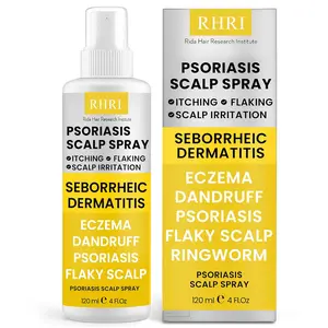 Psoriasis Scalp Spray | Psoriasis and Dandruff Treatment for Scalp Yeast Infections, Psoriasis Flare-Ups & Folliculitis | Antifungal Ringworm Itchy Scalp Spray for Dryness