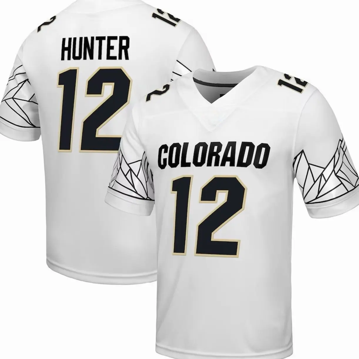 Unisex Football Hunter 12 Colorado States Buffaloes College Team Alumni Game Jersey - White
