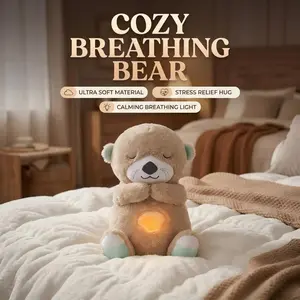 (Multi-Sensory Soothing)Breathing Otter - Original - Multiple Modes - Soothe 'n Snuggle Otter-Music Lights & Breathing-Arrily Anxiety Relief Otter-Pet Toy - Dog/Cat