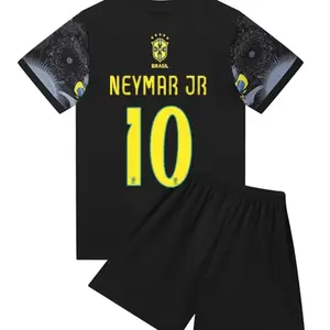 Sports Set, Breathable Shirt, Christmas Gift for Kids, Football Fan Jersey, Futsal Jersey, Neymar Jr Training Clothes, Casual Outfits K