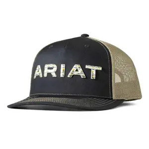 Ariat Unisex Black & Olive Aztec Mesh Back Snapback Hats Ariat Unisex Black & Olive Aztec Mesh Back Snapback Hats
