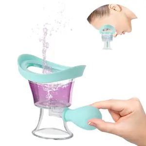 Eye Wash Kit, Manual Air Pressure Eye Cleaning Cup for Eye Rinse Portable Eye Care Tool