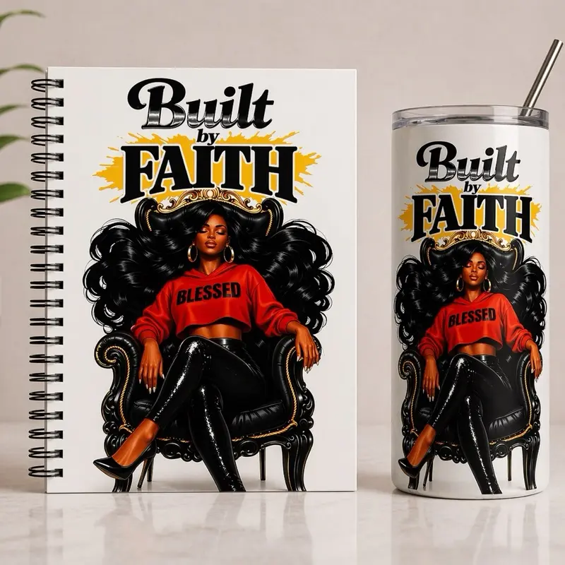 Built By Faith  UVDTF print 5x7