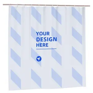 Waterproof bathroom curtain 72 x72in  Customization Based on Your Design