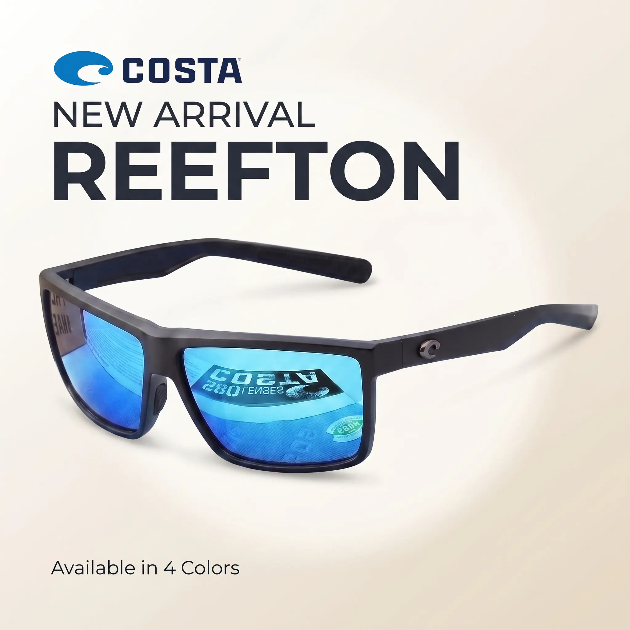 [NEW] Costa Del Mar Polarized Sport Sunglasses, Blue Mirror UV400 Lenses for Outdoor Adventures & Water Sports