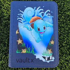 Vault X - Squirtle Custom Trading Card Binder - Navy Blue