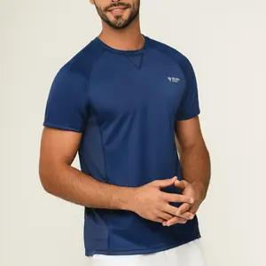 Graphic Tee Blue Print | Sporty Padel Tennis Pickleball UV Protection Athletic T-Shirt Menswear Moisture-Wicking Breathable Racket Sports Performance Gear