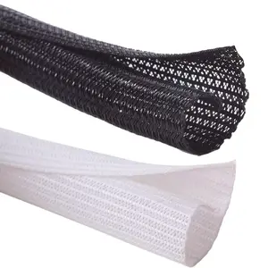 Polyamide Cable Sleeve, 1/2 Inch Wire Loom Tubing, Split Sleeving for USB, Audio & Video Cables, Cat Chew Resistant Cord Protector