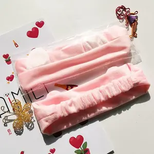 [Not For Sale]Free Gifts Cat New Coral Fleece Wash Face Bow Hairbands For Women Girls Color Style Shipped Randomly(Do Not Order Separately)