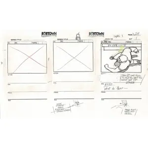 Jim Lee Wildc.a.t.s. Wildcats Production Animation Storyboard Nelvana 1994-5 D1-026