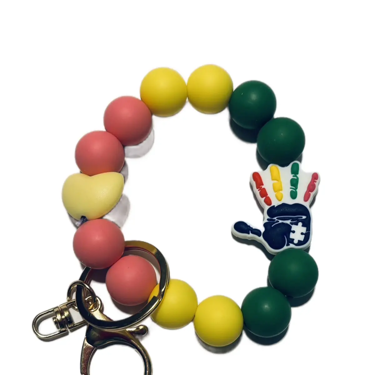 Autism awareness wristlet