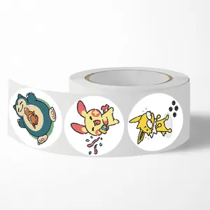 500 Sheets/1 Roll Anime Character Stickers, 8 Different Patterns, Decorate Skateboards, Helmets, Mirrors, Fun and Creative Accessories