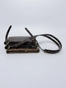 Pre-owned Louis Vuitton Canvas Clutches & Wristlets Authentic Monogram Reverse LV3 Pouch Crossbody Bag Shoulder Handbag Clutches P003LV