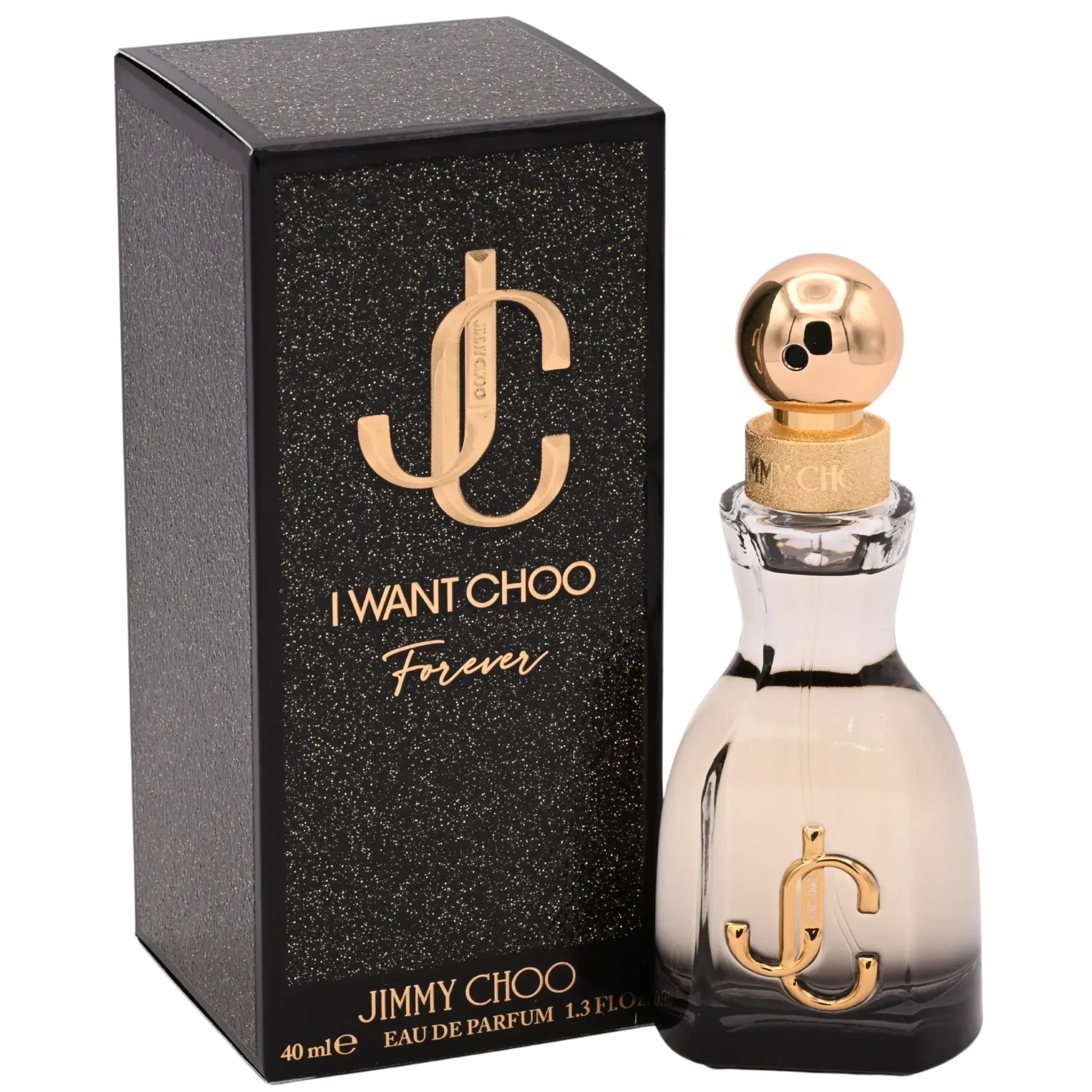 Women's Jimmy Choo I Want Choo Forever Eau de Parfum (EDP) Spray, 1.3 fl oz (40 ml), New in Box (NIB), Confident, Black Cherry Liqueur Accord, Bold, Glamorous Scent, Jasmine, Lasting Depth, Moss Accord, Rose, Vanilla, No, Spicy, New Retail, Women Perfumes