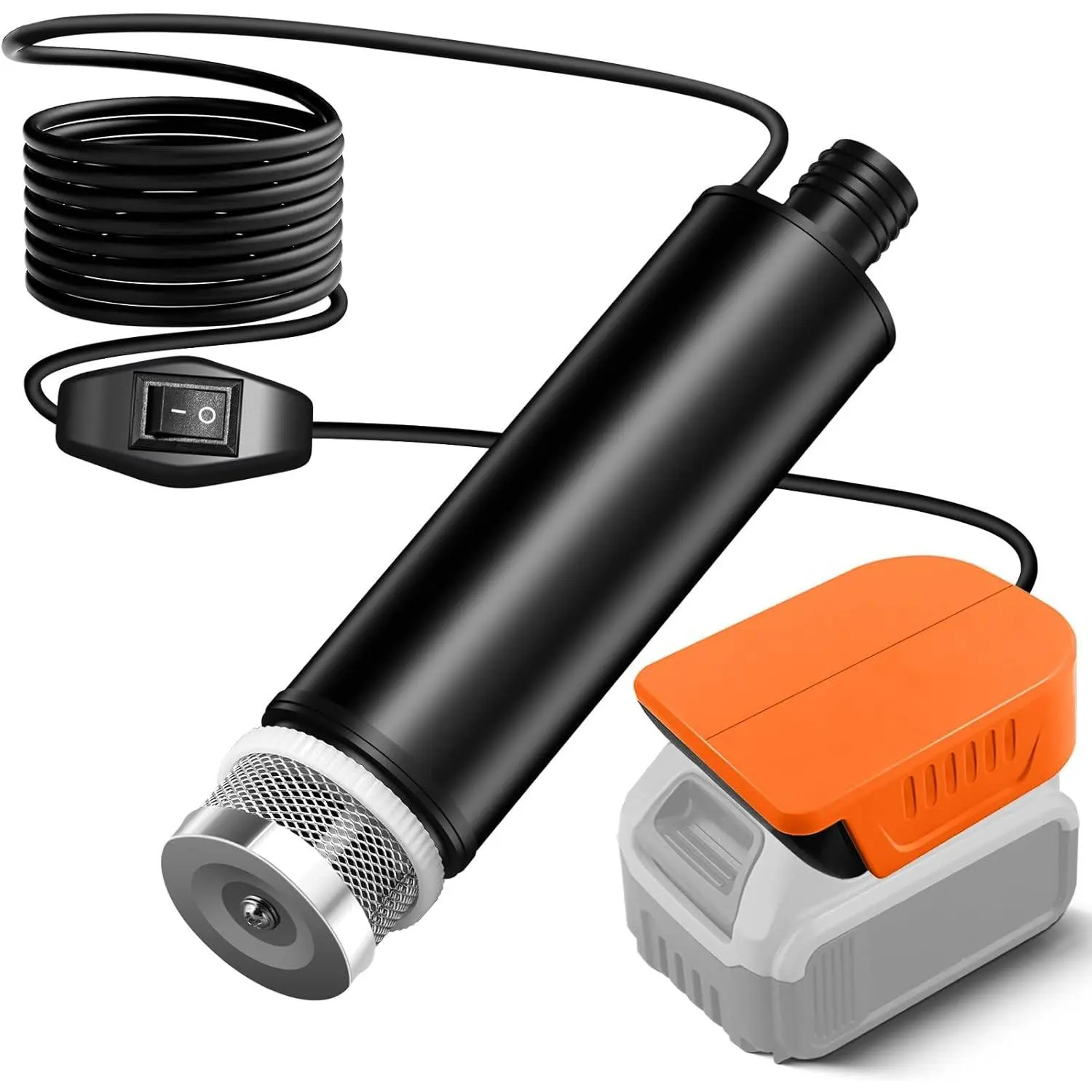 Cordless Submersible Water Pump for  20V/60V ,635GPH Portable Transfer Water Pump for Camping Tub Garden RV Pond Draining Job Sites(No )