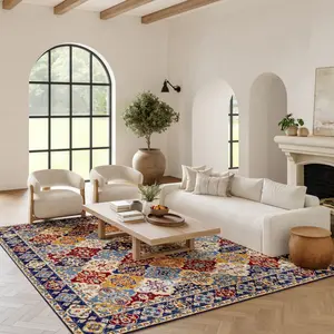 Nourison Grafix Multicolor Bohemian Indoor Area Rug, Stylish Home Decor for Living Spaces