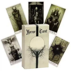 Horror Tarot Card Game, 78pcs Box Tarot Cards, Family Party Game, Birthday Gift, Party Supplies, Fun Games for Teens and Adults, Poker Cards