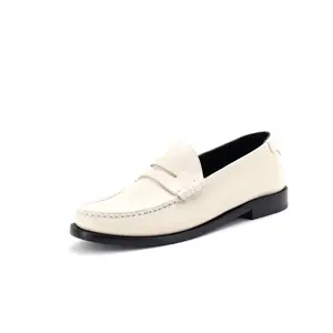 Pre-owned Saint Laurent Women's Le Monogram Penny Loafers Leather by Rebag