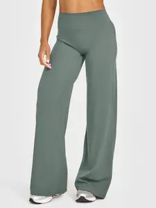 31.5'' Inseam Loose Casual Straight Leggings for Women, Workout Leggings Womens No Front Seam Straight Leggings High Waist Buttery Gym Yoga Pants, Yoga Pants Women High Waist Stretch Casual Soft Straight Leg Bottoms, Fitness Yoga Pants