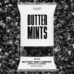 Black Wrapper Buttermints