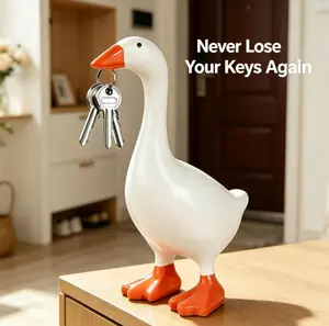 Never Lose Your Keys Again! Cute Magnetic Goose Key Holder, Adorable Duck Key Organizer with Strong Magnet, Perfect for Entryway, Kitchen, Desk, Funny Gift, TikTok Made Me Buy It