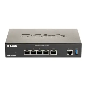 D-Link Gigabit VPN Router | Great for Remote Work | 4 Port Gigabit Dual WAN Failover | Enterprise-Grade Encryption | TAA/NDAA Compliant (DSR-250V2)