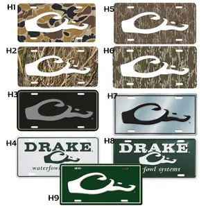 Drake Waterfowl Camo License Plate, Duck Hunting Car Tags, Drake Inspired Auto Plate, Truck Car Accessories, Outdoor Camo Vehicle Decor, Hunting Gift for Men Dad Outdoorsman