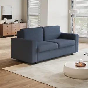 77.17" Inch Convertible Sleeper Sofa Bed, 2-in-1 Sleeper Sofa Bed,Multi-Functional Adjustable Recliner,Couches for Living Room, Bedroom,Apartment