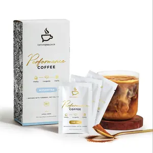 Beforeyouspeak Performance Coffee, Instant Colombian Coffee with Functional Ingredients, Single Serve Sachets, Keto & Vegan Friendly, Gluten Free, Dairy Free, No Added Sugar, 30 Serves