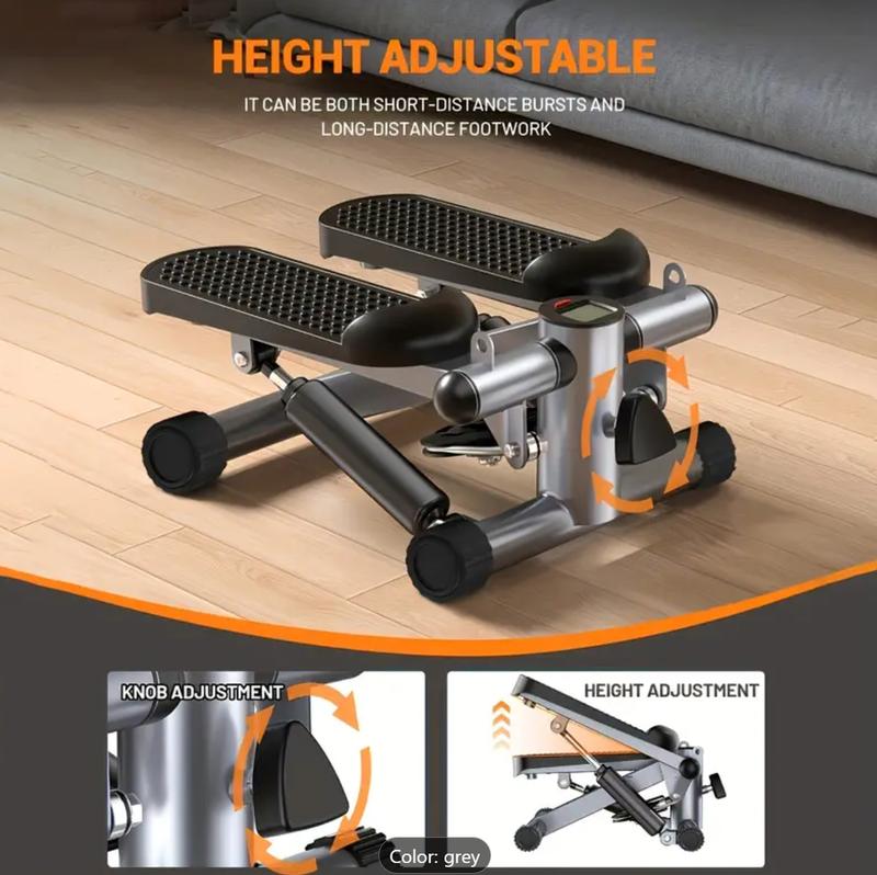 Genuine Trending Stepper For Exercise, Space-Saving Stair Stepper with Resistance Bands,Hydraulic Fitness Stair Stepper w/ LCD Monitor, Mini Stepper for Home And Office Use with 300LB Loading Capacity, Best Exercise Machine for Full Body Workout