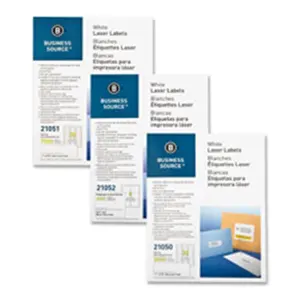 212 MAIN White Laser Labels, 1 in. x 2.63 in., 3000-PK, Acid-Free, Permanent Adhesive, Vibrant White Surface, Clean Print Quality, Laser Printer Compatible