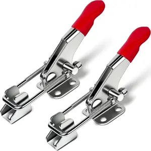 2 PCS Toggle Latch 304 Stainless Toggle Clamp Latches for Smoker Lid Jig Freezer Door Box Case Trunk Chest Tailgate, 40323, Quick Release 400Lbs Holding Capacity