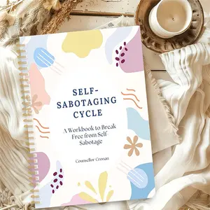 Self-Destructive Cycle Workbook, Break Self-Destructive Patterns, Habit Reformation, Mental Health Journal, A5 Size Minimalist Planner