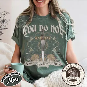 Comfort Colors You Do Not Yield Shirt, Bookish Fantasy Tee, To the Stars Who Listen, Night Court Merch, SJM Inspired Apparel, Booktok Merch, Librarian Gift