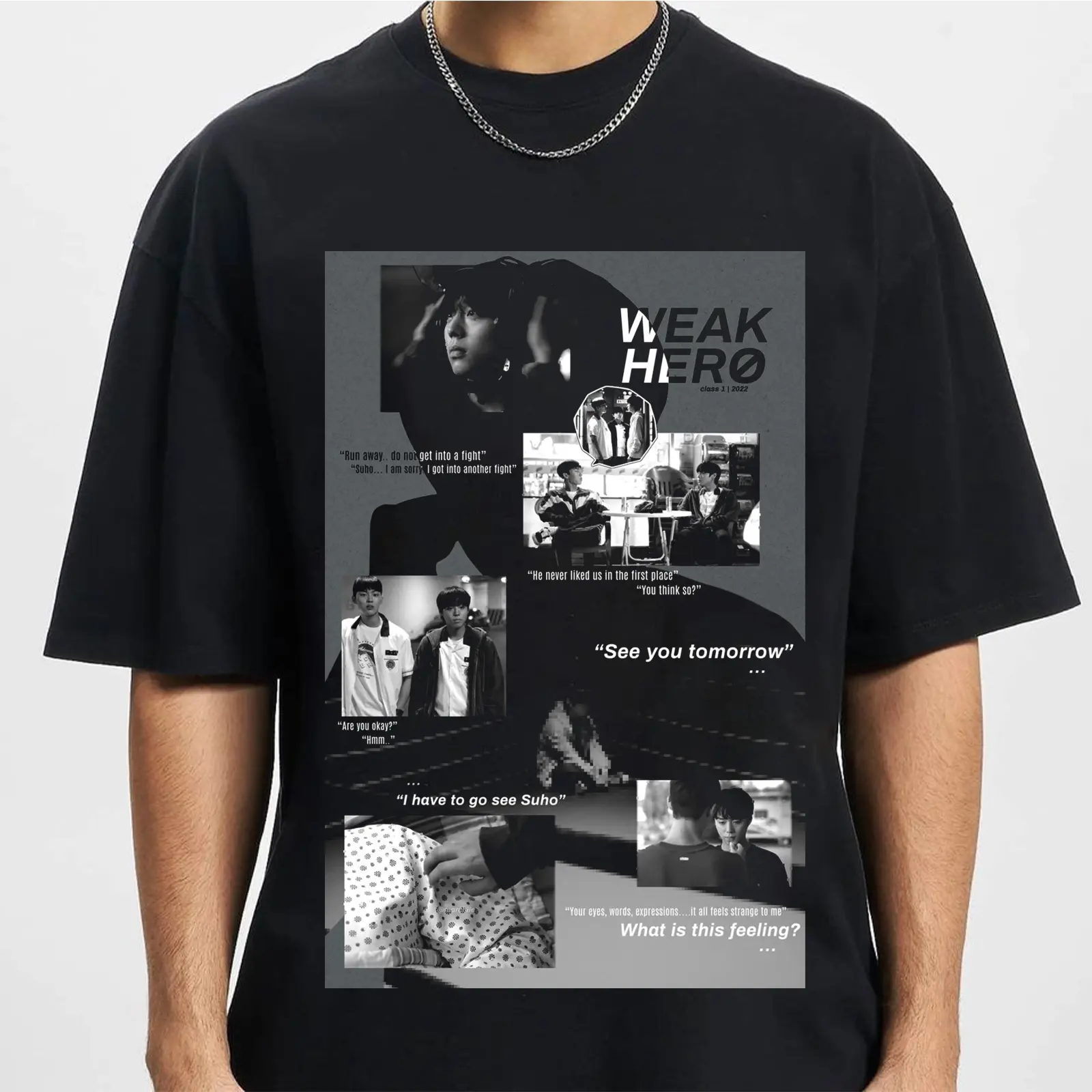 Weak Hero Class T-Shirt – Korean Webtoon Action Graphic Tee