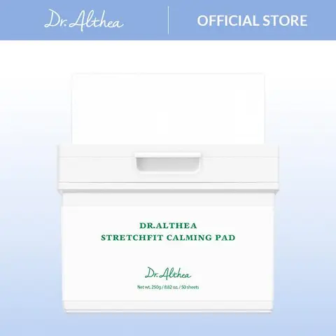 [Dr.Althea Official] StretchFit Calming Pad - Soothing & Relief with Centella Asiatica Extract, Hydration Sheet Mask with Panthenol, Vegan Korean Skincare (50 Pads)