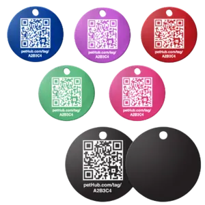 PetHub QR Pet ID Tag – Classic Aluminum
