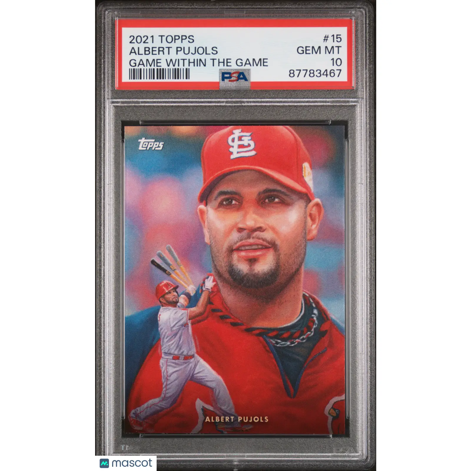 Albert Pujols PSA 2021 Topps Game Within The Game Baseball #15 10 87783467