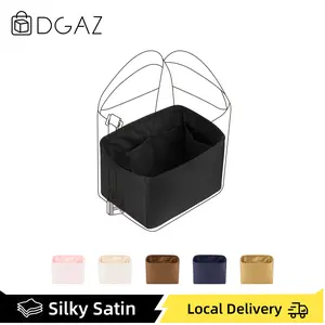 DGAZ Purse Organizer Silky Smooth,Silk,Luxury Handbag Tote in Bag Shapers, Women- Fits picotin18/22Bags, Organizer Pouch, Storage Accessories