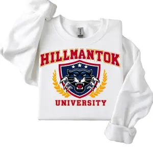Hillmantok University Crewneck Sweatshirt - Cozy Unisex College Apparel vintage crewnecks Shirts