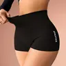 Women's Solid High Waist Gym Shorts, Breathable Comfortable High Stretch Yoga Shorts, Ladies Sportswear for Indoor and Outdoor Wear, Activewear
