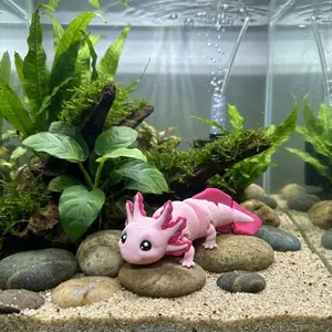 3D Print Articulated Axolotl Figurine - Detailed and Lifelike Design for Collectors and Decor