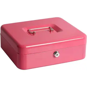 Box with Tray -   Box with Key Lock,  Saving Box Lock Box, 9.84'' x 7.87'' x 2.6'', SM-CB00125PK
