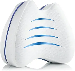 Knee & Leg Pillows Foam Support Pillow for Sleeping for Back Pain,Leg Pillow for Sleeping On Side, Memory Foam Cushion Knee Support Pillows,Pregnancy Pillow Removable and Washable Cover… (1 pack)