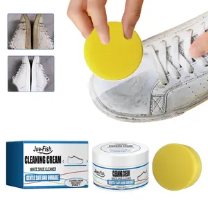 Jue Fish Little White Shoe Cleaning Cream: Powerful stain remover for canvas shoes, no washing needed for easy cleaning and comfortable footwear. shoe  cleaner