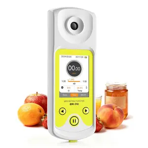 3-in-1 Digital Refractometer with ATC for  Making,  Brewing, Rechargeable 0-95% Brix Meter for Coffee, Juice, Honey, Maple Syrup