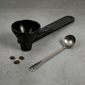 [Buy 1 Get 1 Free] Protein Powder Sliding spoon ,High Quality Funnel For Pre Workout Creatine Powder Formula, coffee Milk Smoothie Chocolate Powder kitchen Utensils BPA Free plastic, perfect Gift