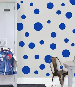 Polka Dot Wall Decals (63) Blue Wall Dot Stickers